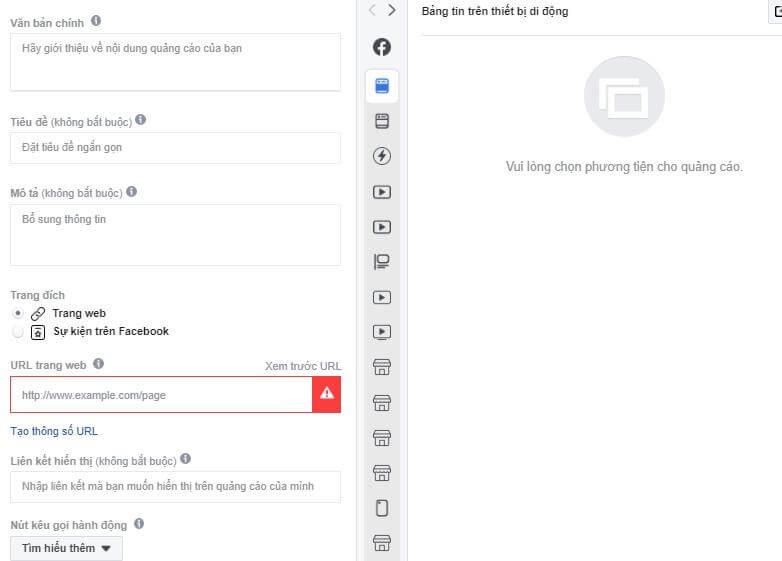 Thiết lập link trang web