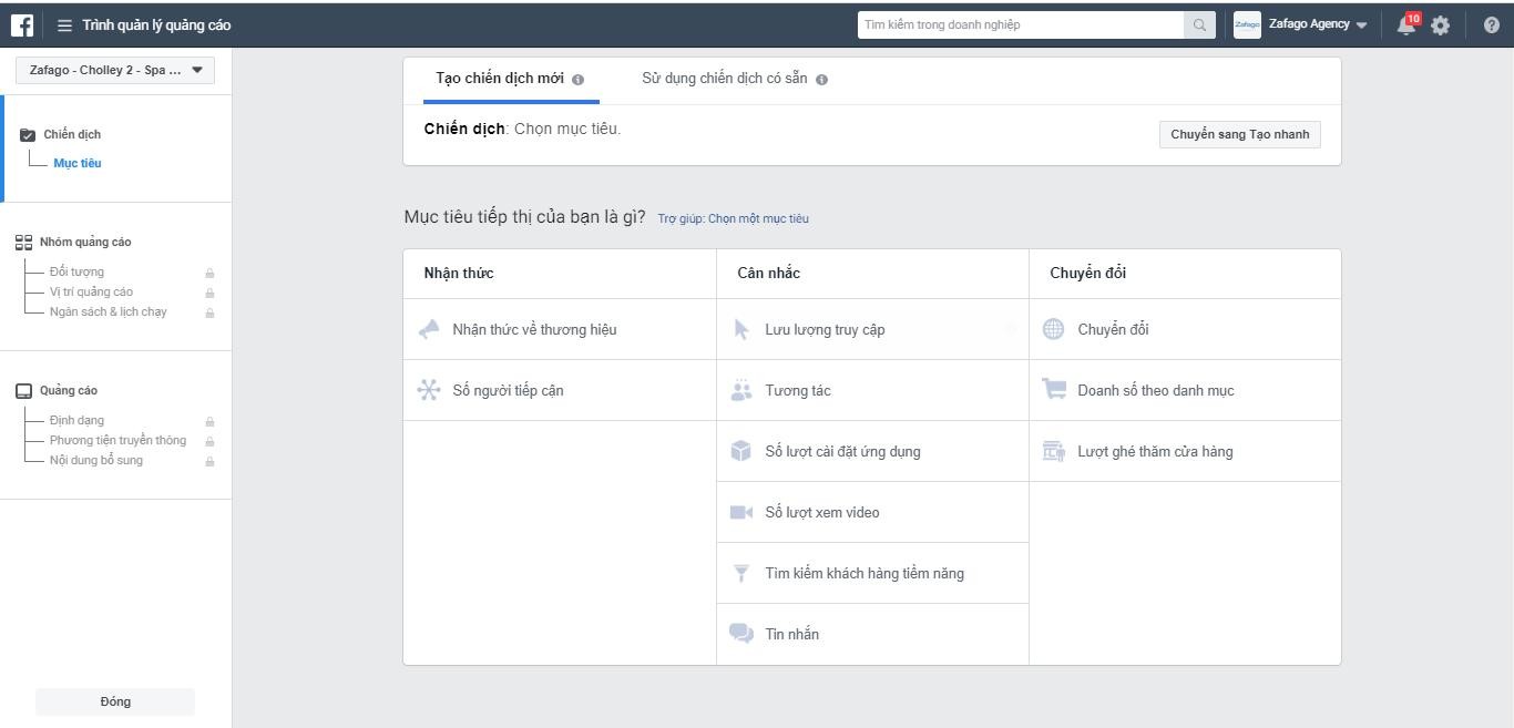 Chiến dịch quảng cáo Facebook