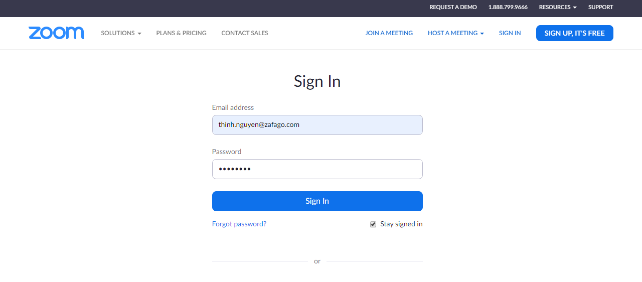 Sử dụng phần mềm Zoom Meeting trên trình duyệt web