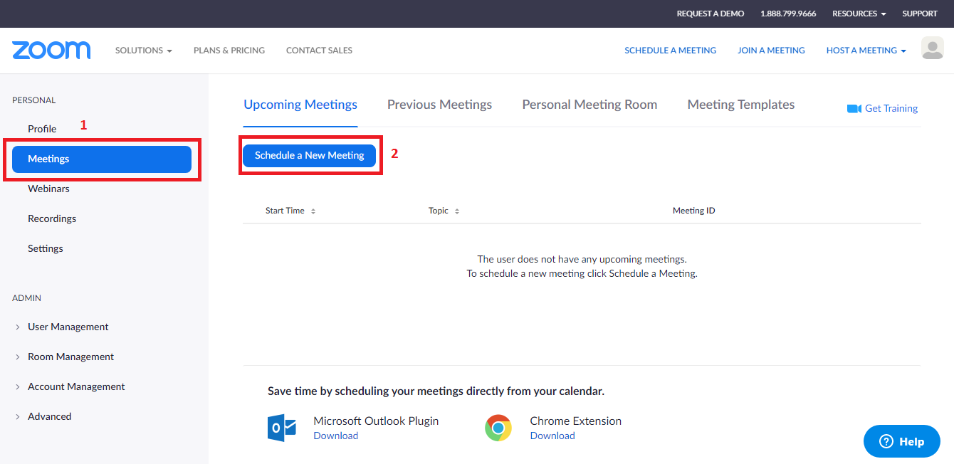 Quản lý tài khoản phần mềm Zoom Meeting