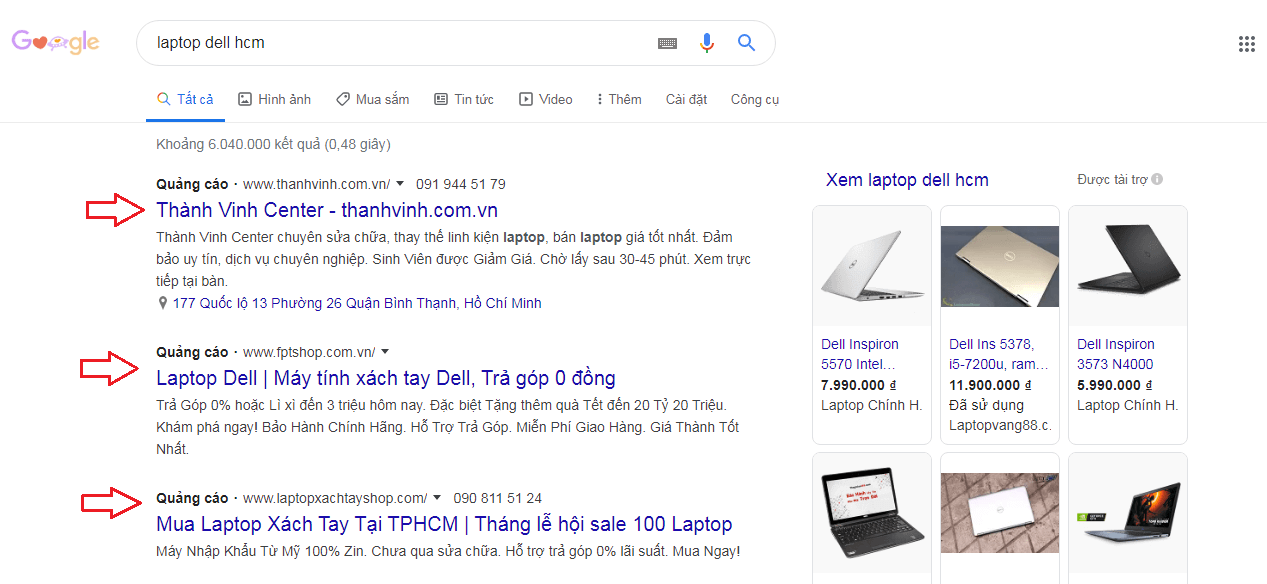 quảng cáo google ads