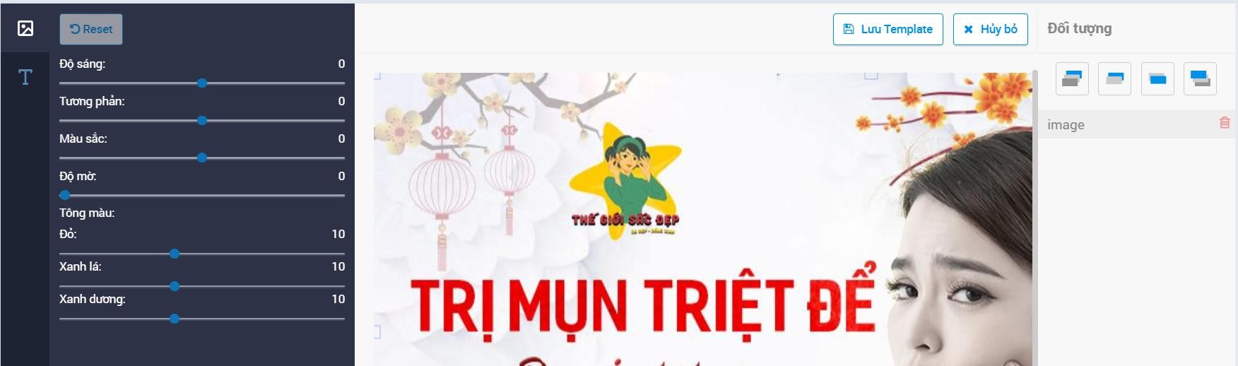 Chính sửa ảnh quảng cáo video trên Zalo