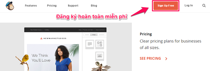 Tạo lập tài khoản MailChimp dễ dàng