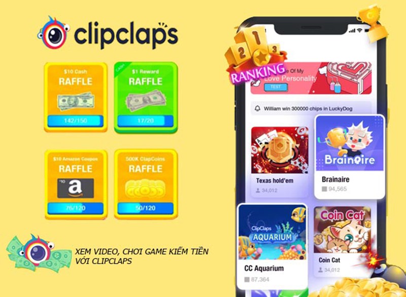 Ứng dụng Clip Claps kiếm tiền trên Tik Tok