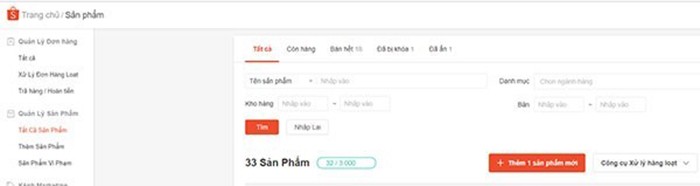 Lựa chọn đúng hạng mục sản phẩm