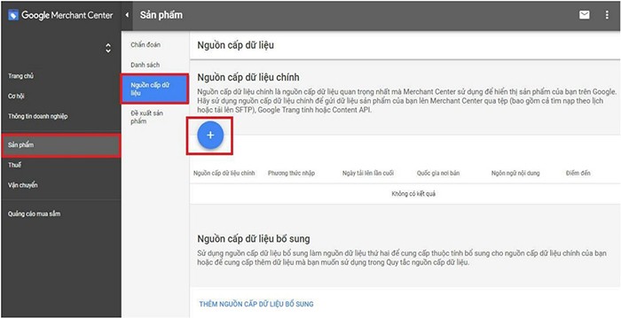 Liên kết giữa Merchant Center với Google Adwords