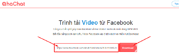 Nhập link muốn tải xuống