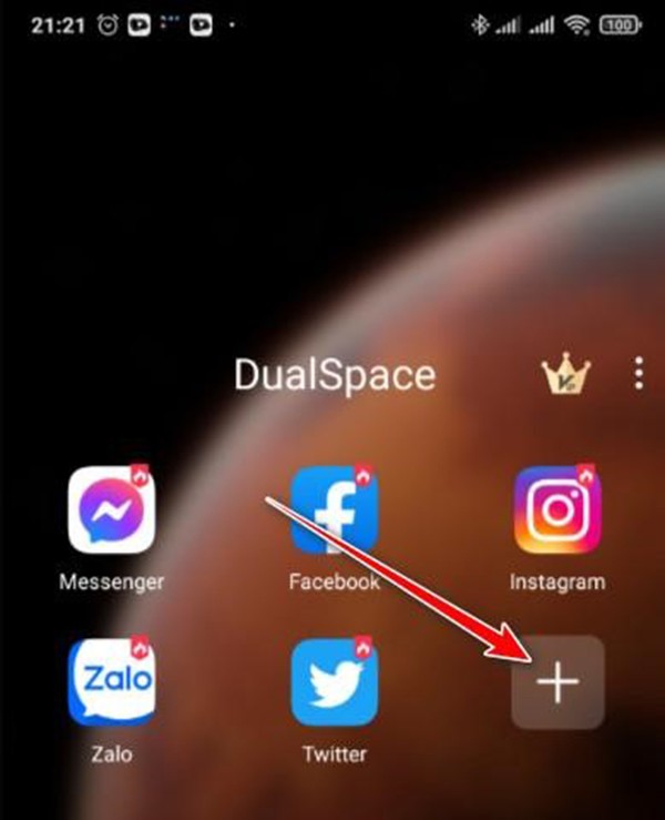 Thêm biểu tượng ứng dụng thứ 2 của Zalo