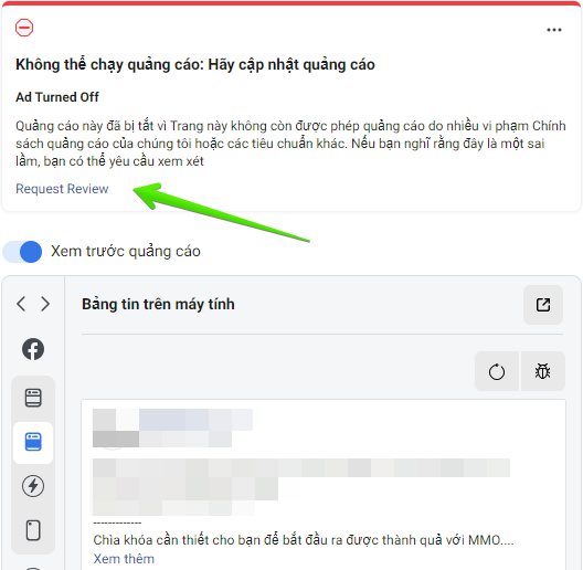 chính sách quảng cáo facebook 2021 vi phạm chính sách