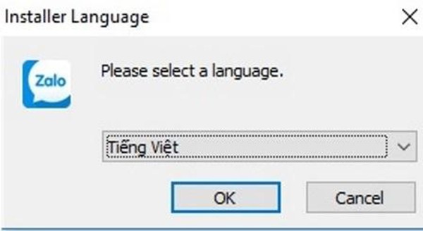 Nhấn chọn phần Tiếng việt và chọn “OK”