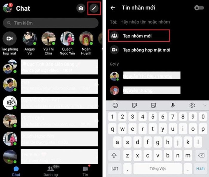Tạo ra group chat trên Messenger dễ dàng
