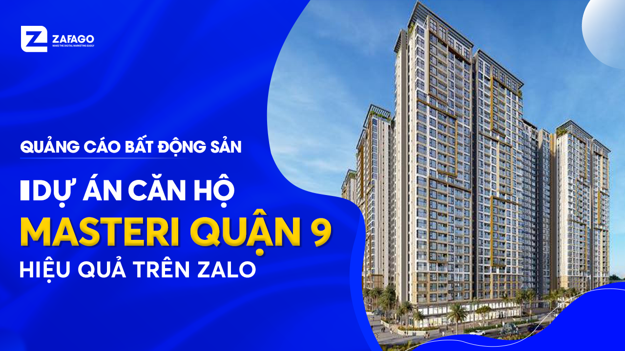 Căn hộ Masteri Q9 đã triển khai hiệu quả trên kênh Zalo