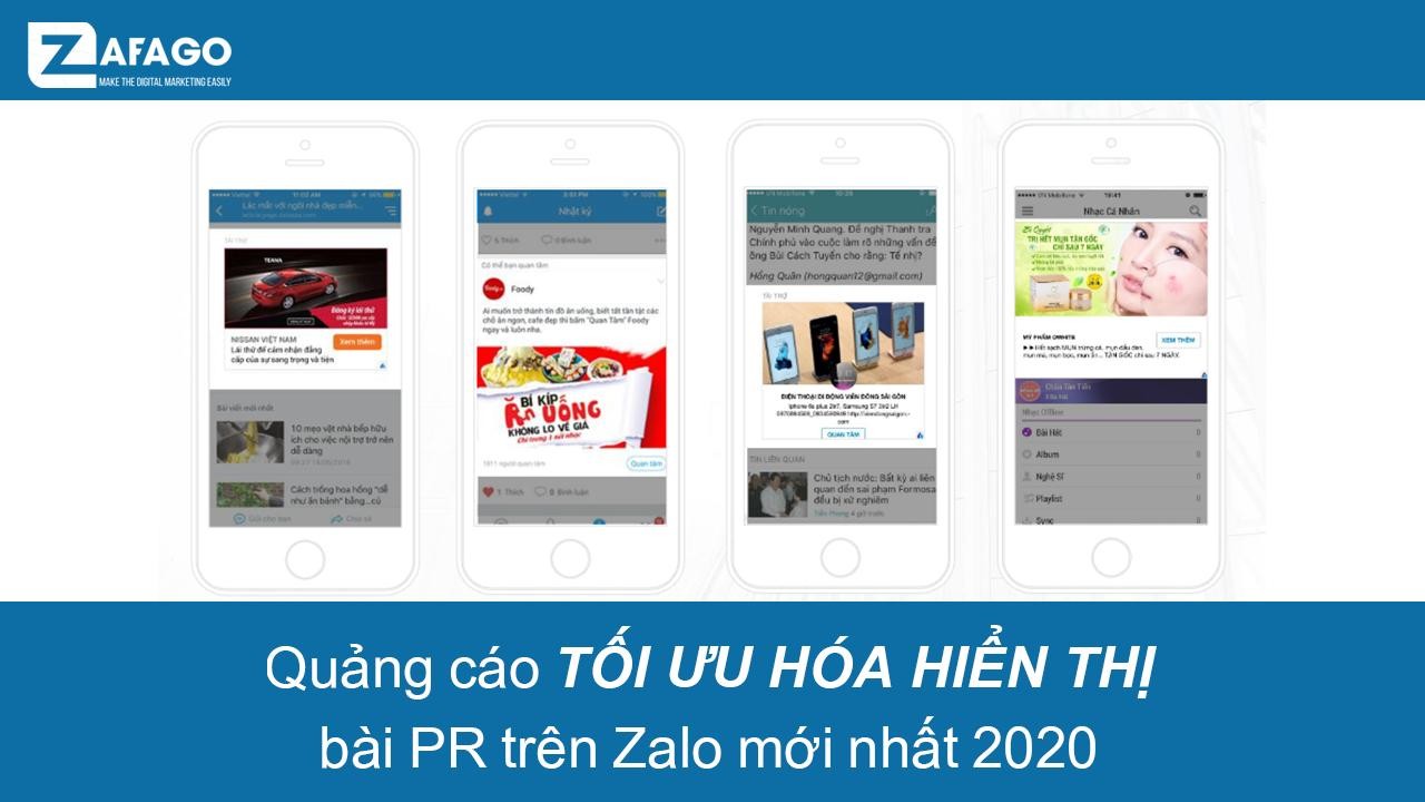 Quảng cáo Tối ưu hóa Hiển Thị bài PR trên Zalo là gì?