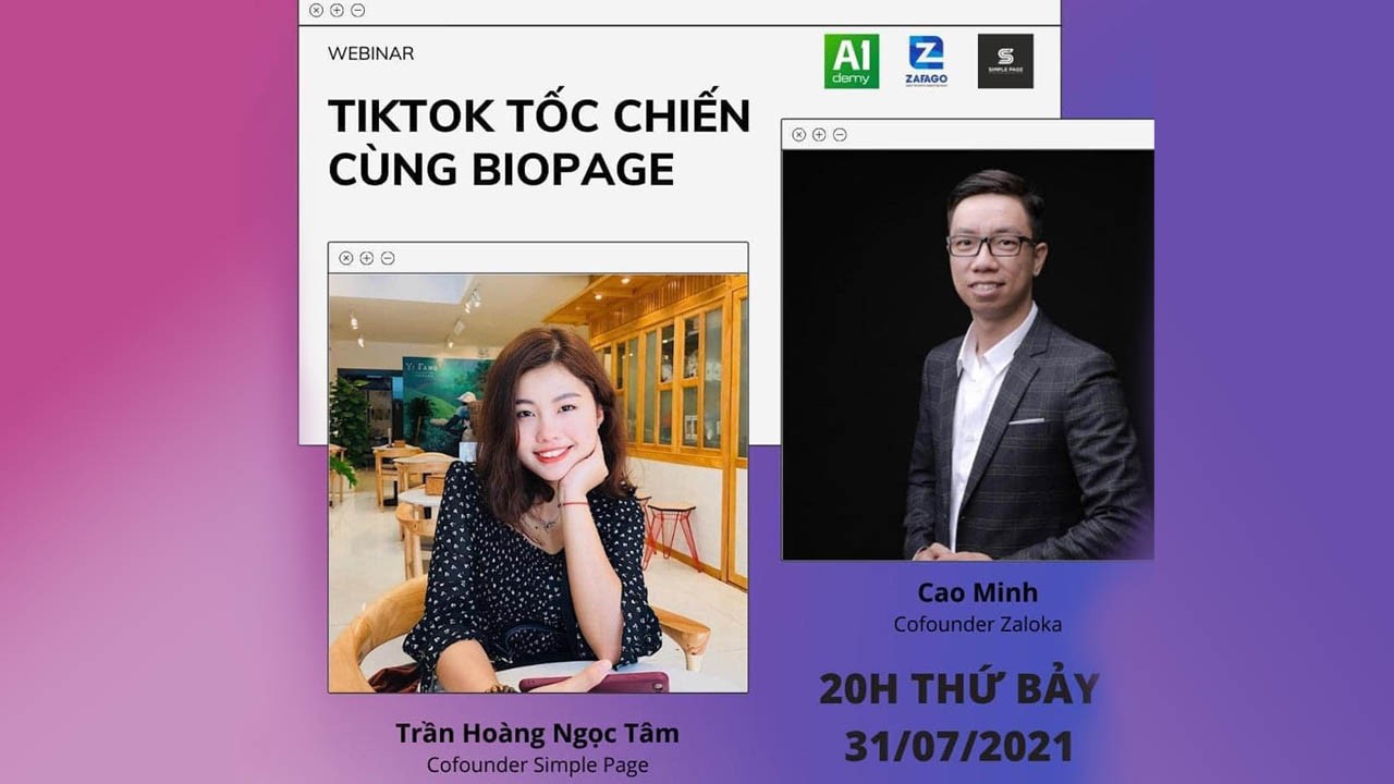 Webinar TikTok tốc chiến cùng Biopage